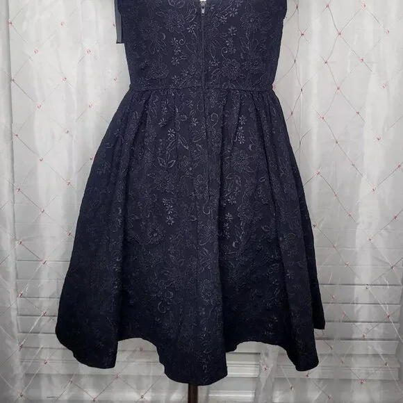 Trixxi Black Floral Whimsigoth Fairy Goth Glam Grunge Babydoll Dress Medium NWT
